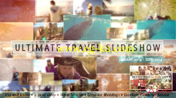AE模板-旅游实况采访视频照片墙开场栏目包装 VideoHive Ultimate Travel Slideshow的图片1
