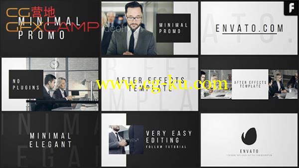 AE模板-公司企业时尚文化图片视频画面移动切换展示 VideoHive Minimal Promo的图片1