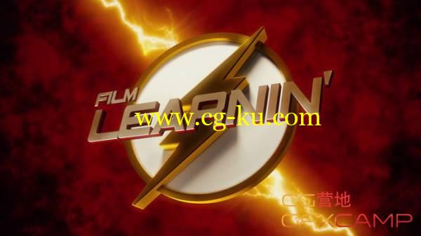 闪电侠3D Logo展示 3D Flash Logo After Effects and Cinema 4D Tutorial的图片1