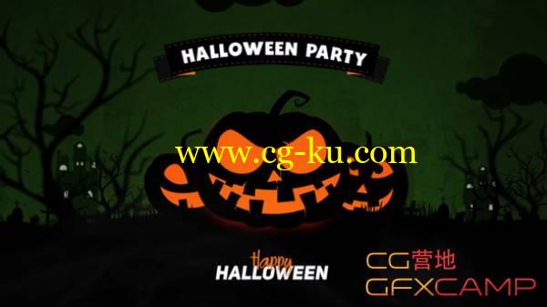 AE模板-万圣节南瓜聚会开场 VideoHive Halloween Party Opener的图片1