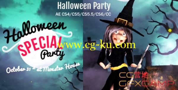 AE模板-万圣节女巫聚会 VideoHive Halloween Party Wish的图片1