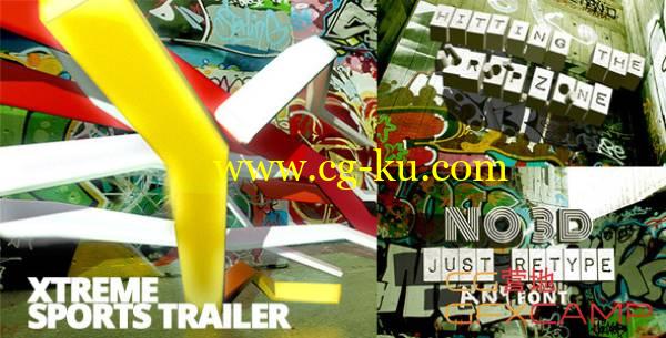 AE模板-极限运动地下通道涂鸦宣传片 VideoHive Xtreme Sports Graffiti Trailer的图片1