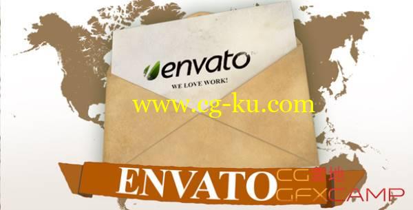 AE模板-信封邮件世界地图旅游Logo展示 VideoHive Logo Mail的图片1