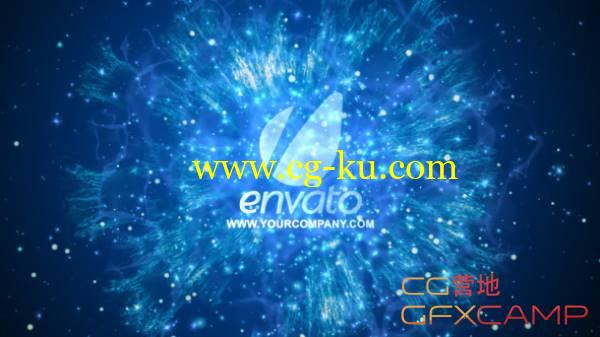 AE模板-能量粒子爆炸Logo文字展示 VideoHive Energetic Logo Revealer的图片1