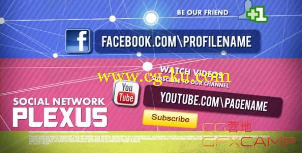 AE模板-网络MG Plexus点线链接图标Logo展示 VideoHive Social Network的图片1