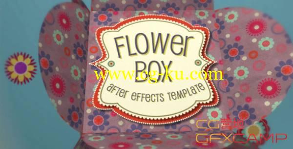 AE模板-花朵花纹盒子打开相册展示 Flower Box Display的图片1