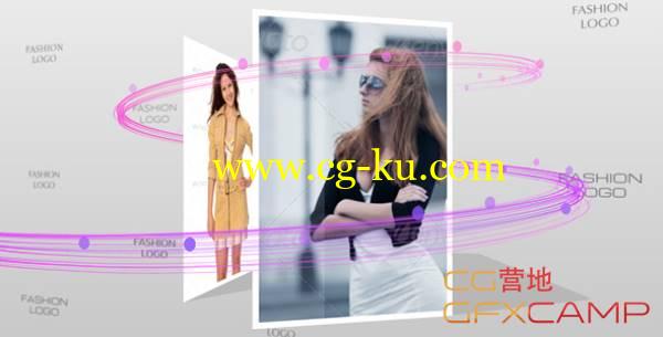AE模板-光线环绕时尚照片展示 Fashion Box的图片1