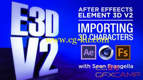 AE E3D导入角色动画C4D模型教程 Import 3D Characters into Element 3D from Cinema 4D using OBJ Sequences的图片1