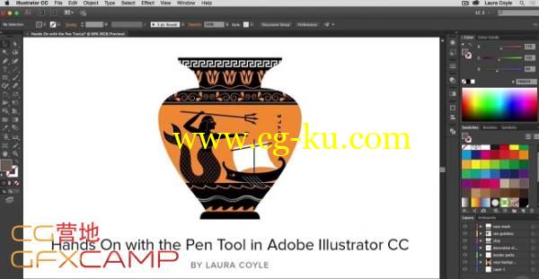 AI钢笔工具使用教程 Pluralsight – Illustrator CC Pen Tool的图片1