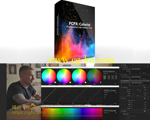 FCPX插件:专业视频调色分级插件 曲线色彩平衡 COLORIST(含教程)的图片1