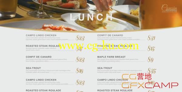 AE模板-餐厅食物生活美食图片视频介绍片头 Restaurant Presentation Kit的图片1