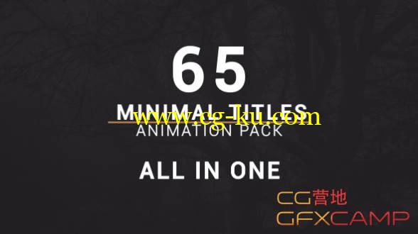 AE模板-65个商务简洁人名字幕条文字标题动画 Minimal Titles Pack的图片1
