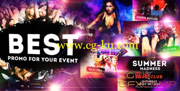 AE模板-舞会夜店酒吧俱乐部音乐宣传片片头 Colourful Party Event - Disco Night Club Promo的图片1