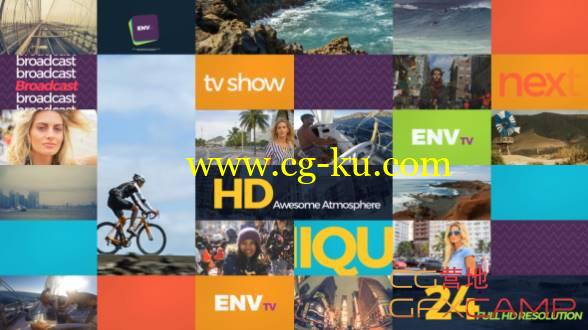 AE模板-时尚休闲娱乐电视栏目包装宣传 Channel Rebrand的图片1