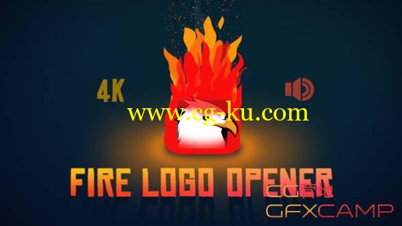 AE模板-卡通火焰Logo燃烧 Fire Logo Opener的图片1