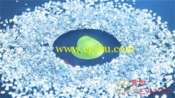AE模板-水晶钻石生长汇聚公司Logo展示 Sparkling Diamonds – Company Logo Reveal的图片1