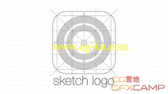 AE模板-铅笔素描线框绘制Logo展示 Sketch Logo Reveal的图片1