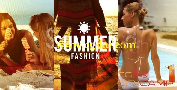 AE模板-夏天时尚娱乐性感模特宣传片片头 Summer Fashion的图片1