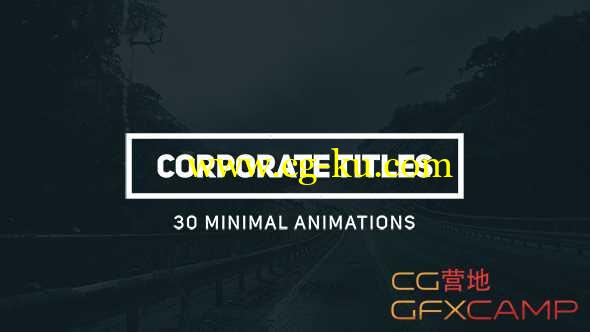AE模板-简洁公司企业文字标题动画 Corporate Titles的图片1