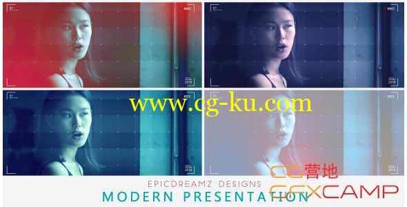 AE模板-简洁科技感时尚视频片头展示 Modern Presentation的图片1