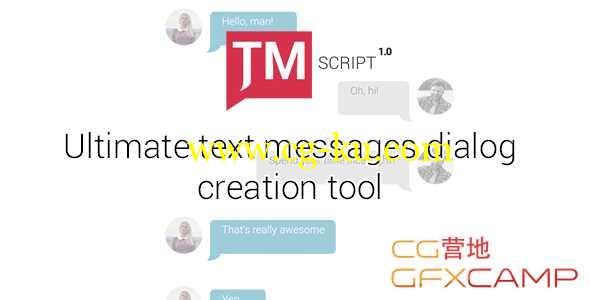 手机信息短信对话气派框AE脚本 Text Messages Ultimate Kit TMScript 1.01﻿的图片1