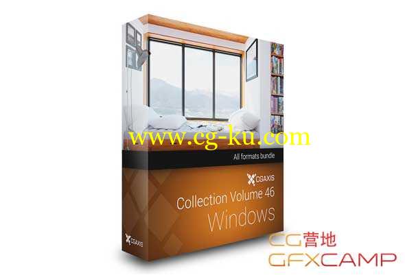 室内窗户3D模型 CGAxis Models Volume 46 - 3D Windows的图片1