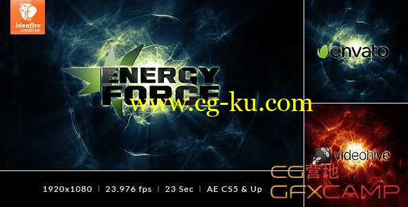 AE模板-能量球游戏Logo展示 Energy Force - Logo Intro的图片1