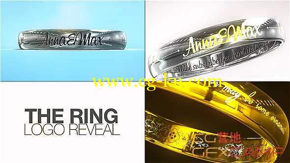 AE模板-戒指文字Logo介绍 The Ring Logo Reveal的图片1