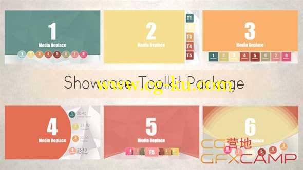 AE模板-商品图片视轮流展示工具包 Showcase Toolkit Package的图片1
