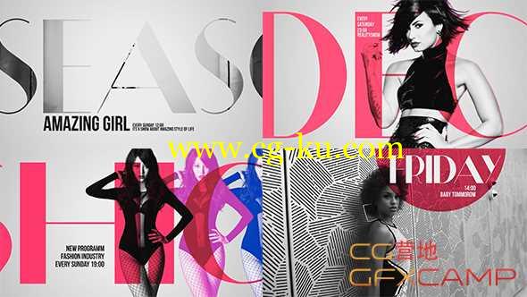 AE模板-多彩时尚杂志宣传片头栏目包装 Magazine Broadcast的图片1