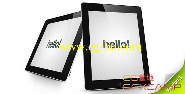 AE模板-手指点击滑动iPad图片商品展示 Tablet Commercial的图片1