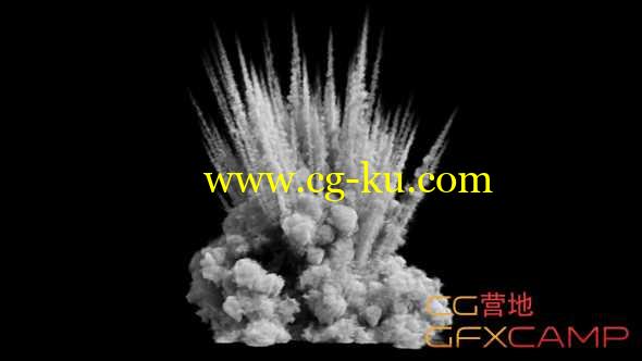 烟雾爆炸高清视频素材(含透明通道) Explosion的图片1
