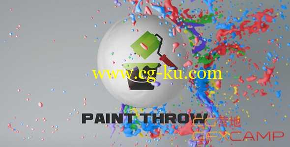 AE模板-时尚液体小球动画 Paint Throw的图片1