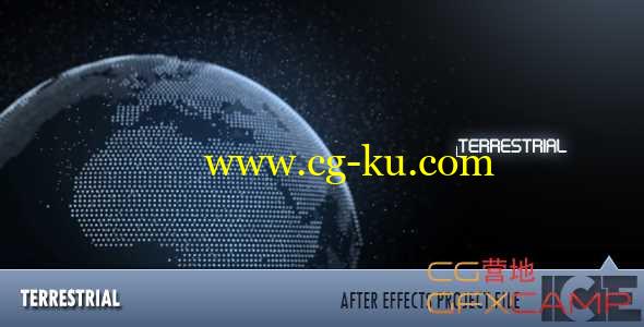 AE模板-虚拟高科技地球动画 Terrestrial的图片1