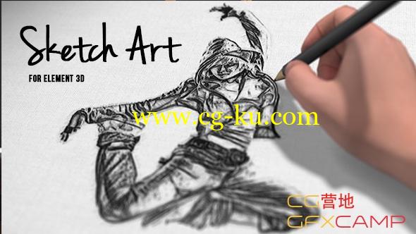 AE模板-铅笔手绘涂鸦图片展示 Pencil Sketch Art的图片1
