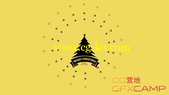 AE模板-扁平化圣诞节MG动画片头 Flat Christmas and New Year Greetings的图片1