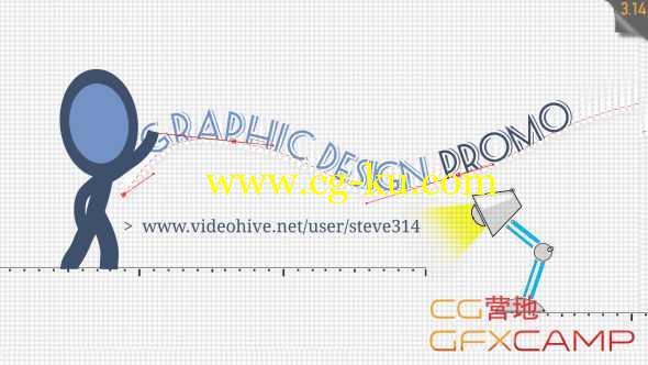 AE模板-创意火柴人办公司设计广告宣传片头 Graphic & Web Design / Advertising & Print Service的图片1