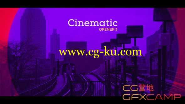 AE模板-复古彩色叠加图片视频展示片头 Cinematic Opener 3的图片1