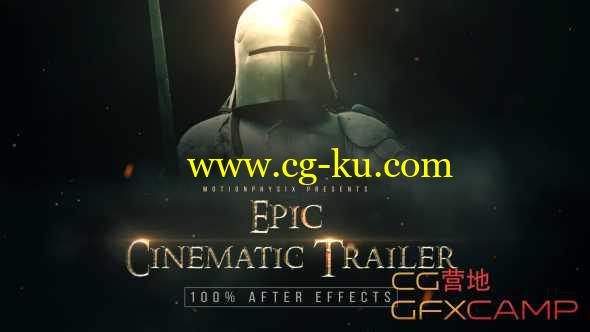 AE模板-大气欧式电影片头宣传预告片 Epic Cinematic Trailer的图片1