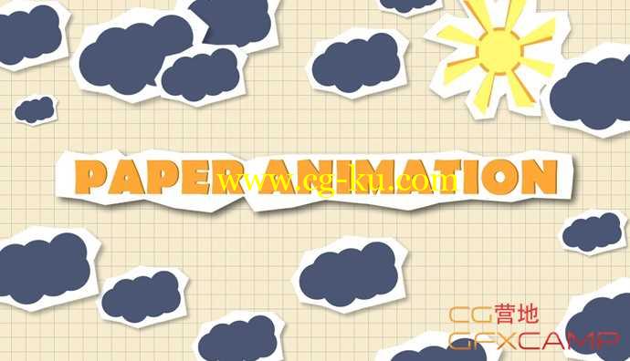 儿童卡通剪纸动画AE教程 Paper animation After Effects Tutorial的图片1