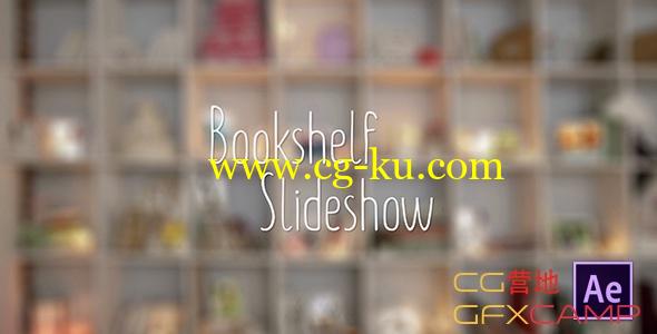 AE模板-书架相册家庭温馨甜蜜回忆图片展示 Bookshelf Slideshow - Photo Gallery的图片1
