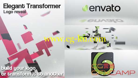 AE模板-折叠变形拼贴Logo展示动画 Elegant Transformer的图片1
