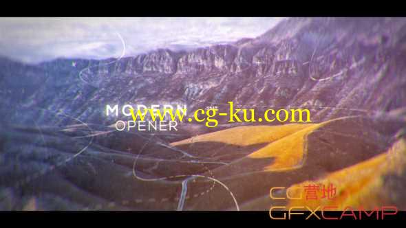 AE模板-大气时尚线条三维视差图片开场 Modern Parallax Opener Slideshow的图片1