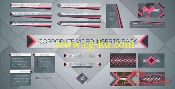 AE模板-商务企业公司视频片头栏目包装 Corporate Video Inserts Pack的图片1