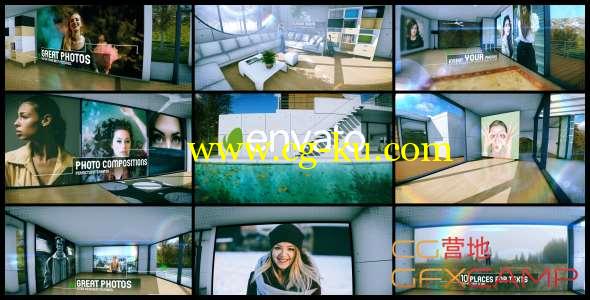 AE模板-房屋室内图片展览片头 Elegant Ambient Slideshow的图片1