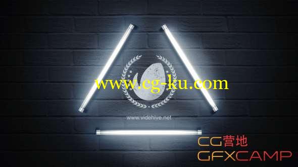 AE模板-日光灯管Logo动画 Logo Lamp的图片1