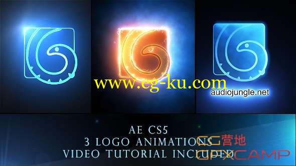 AE模板-能量描边Logo动画 Cinematic Light Logo Reveal Pack的图片1