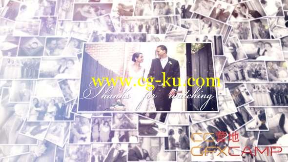 AE模板-婚礼照片相册片头 Wedding Album的图片1
