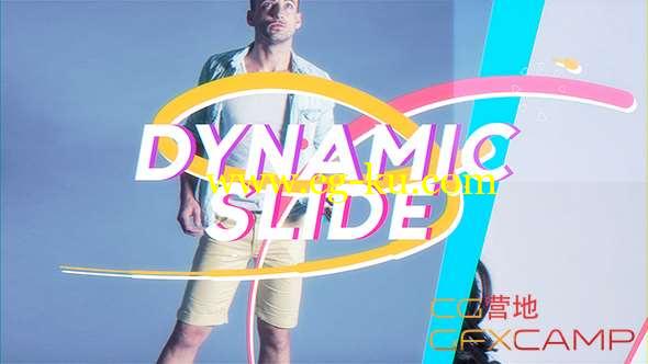 AE模板-时尚清新文字标题幻灯片图片展示 Dynamic Slideshow的图片1