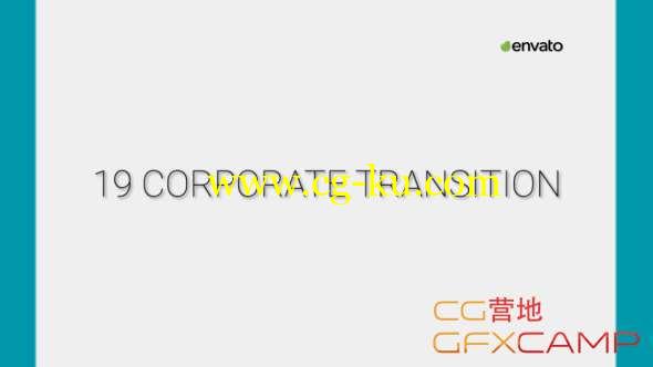 AE模板-简洁图形公司企业视频转场 Clean Corporate Transitions的图片1